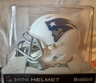 New England Patriots Kayshon Boutte Mini Helmet Autographed BAS Authenticated