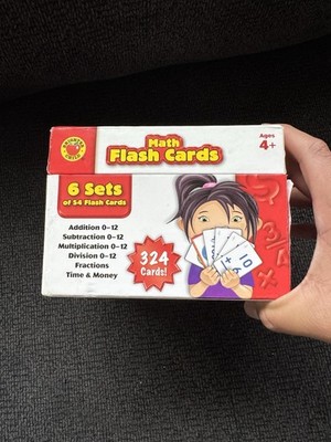 Addition, Subtraction, Multiplication and Division Flash Card Set ages 4-10+