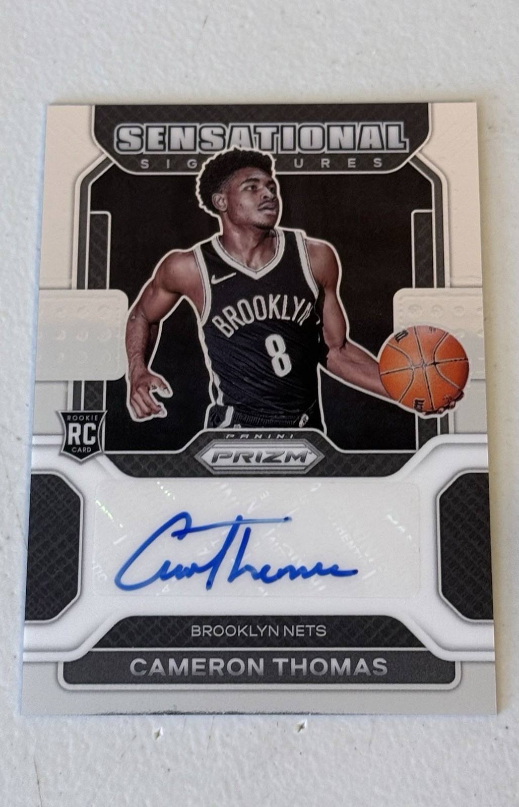 2021 Prizm Sensational Signatures Silver Cameron Thomas SS-CAM RC Rookie Auto