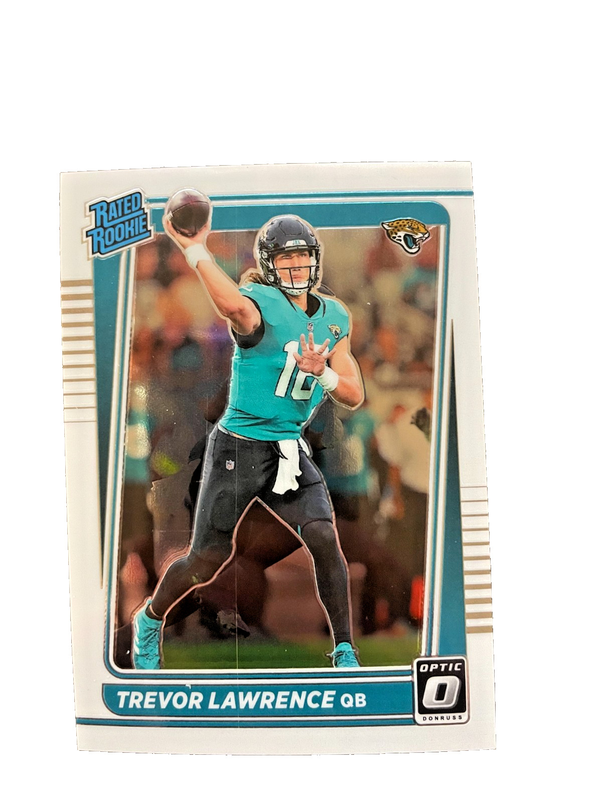 2021 Donruss Optic #201 Trevor Lawrence Rated Rookie (print lines on card)