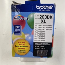 Genuine BROTHER LC203BK XL Black High Yield Ink Cartridge Replacement 5/2028