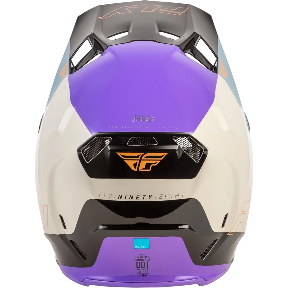 Fly Racing Formula CC Glide Helmet - Purple/Stone/Black - XL 73-4355X - Image 2 of 4
