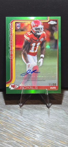2025 Topps Chrome - Rookie Autographs Jalen Royals #RA-JRO Green Refractor /99