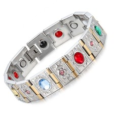 Gorgeous Steel Magnetic Bracelet Men Balance Energy Power Valentine Gift him her