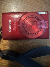 Canon Powershot Elph 190 IS Compact Digital Camera 10x Zoom RED