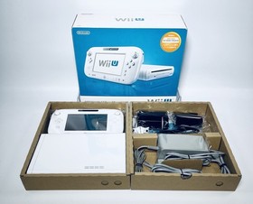 Nintendo Wii U Console White 32GB Premium Set Boxed GamePad Tested Working　JP