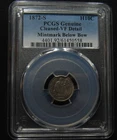 1872 s Seated Liberty Half Dime - MM Below Bow - PCGS VF Detail