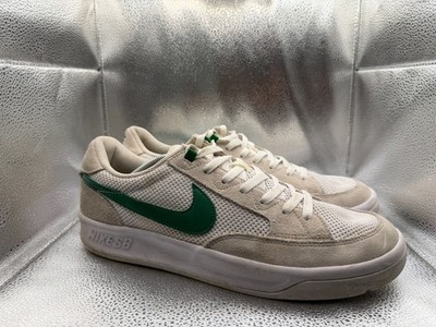 Size 13 Nike Adversary SB White Pine Green Mens Athletic Sneakers CJ0887-102