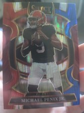 2025 Panini Select - Concourse Michael Penix Jr. #46 Black & Red Shock Prizm
