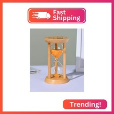 Mini Bamboo Sand Timer 5 Minute Hourglass Timer Wooden Sand Clock, Mini Gold San