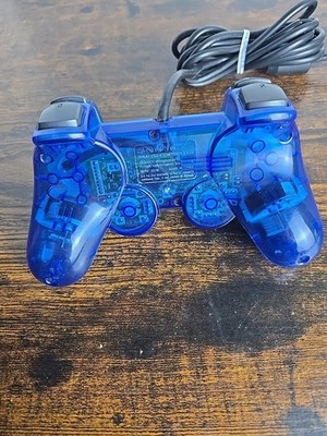 Sony PlayStation Dual Shock 2 SCPH-10010 Ocean Blue Controller | eBay