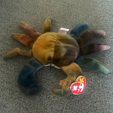 Ty Beanie Babies Claude the Crab Plush Beanbag w/ Tag Vintage 1996 Retired