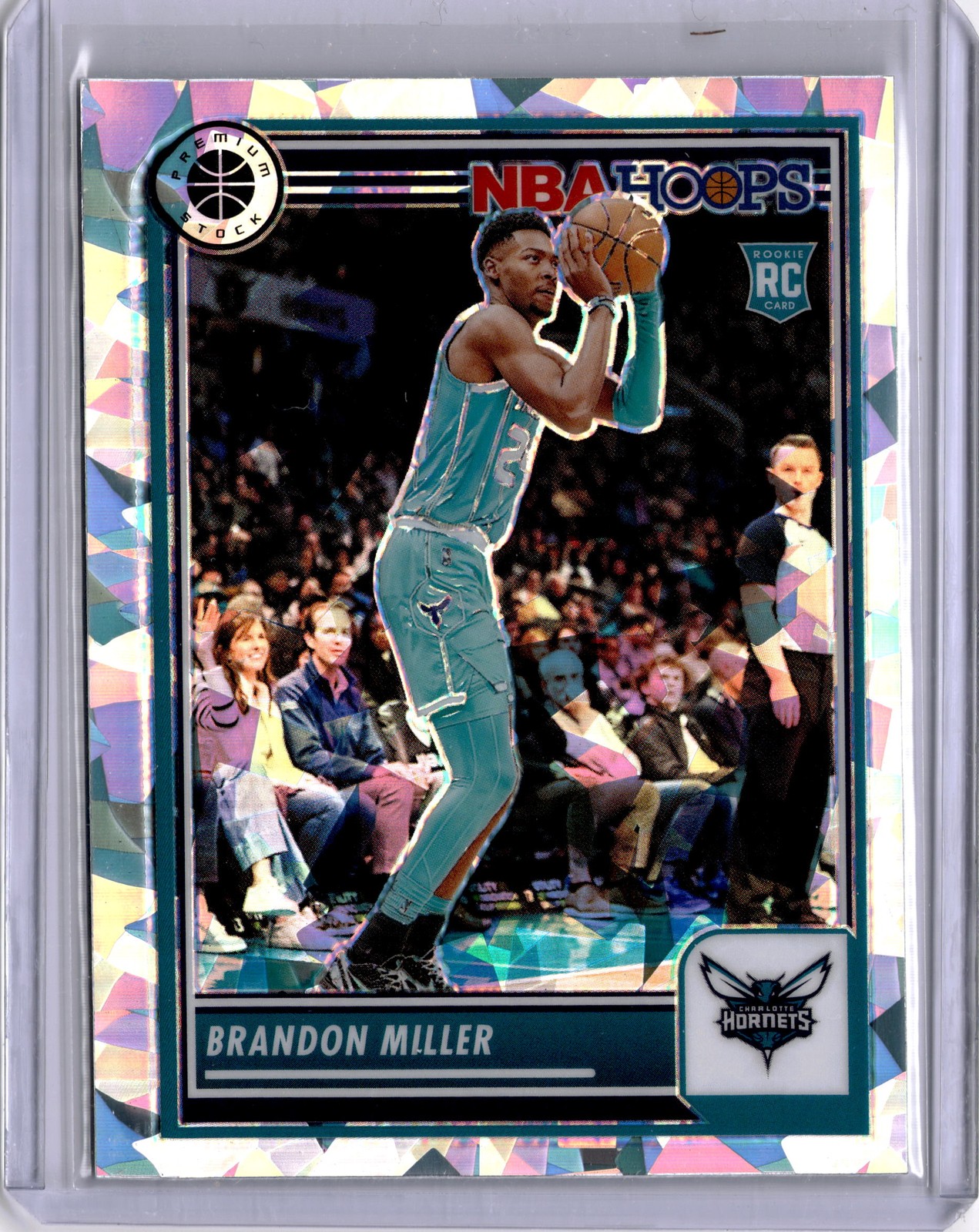 2023-24 Hoops Premium Stock #245 Brandon Miller Ice Prizm