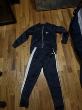 Reebok Sweatshirt And Sweatpants Size 8 Navy Blue Full Zip-up Track Suit