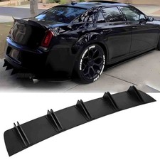 For Chrysler 300 C S Rear Diffuser Shark 10 Fins Bumper Lip Splitter Spoiler Set