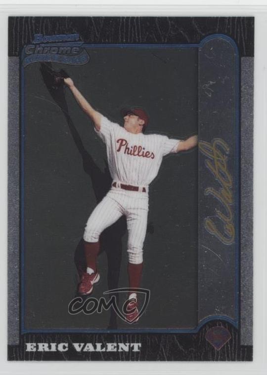 1999 Bowman Chrome Gold Foil Signature Eric Valent #113 Rookie RC sy3