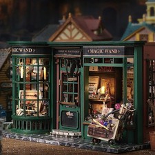 Book Nook Harry Potter themed Magic Wand House Cottage 3D Puzzle LED miniature