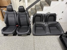 2015-2017 Ford Mustang Gt Leather Front Rear Seats Black Heatedcooled - Oem