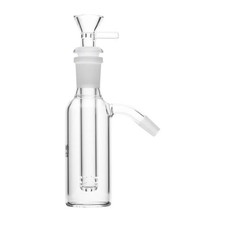 Cenicero de vidrio EE. UU. 45 grados 10 mm con cuenco deslizable cachimba bong burbujeador tubo de agua