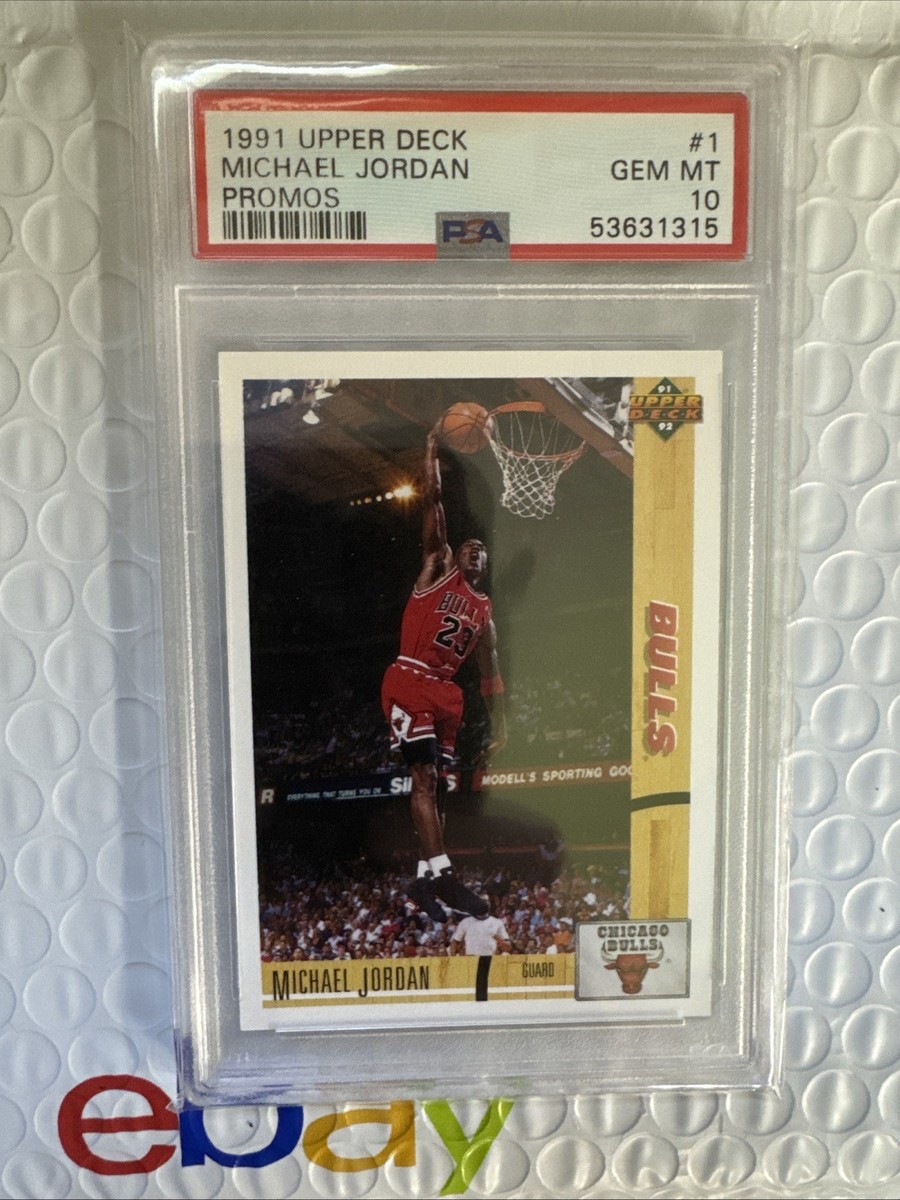 1991-92 Upper Deck Promo Michael Jordan #1 PSA 10 Gem Mint