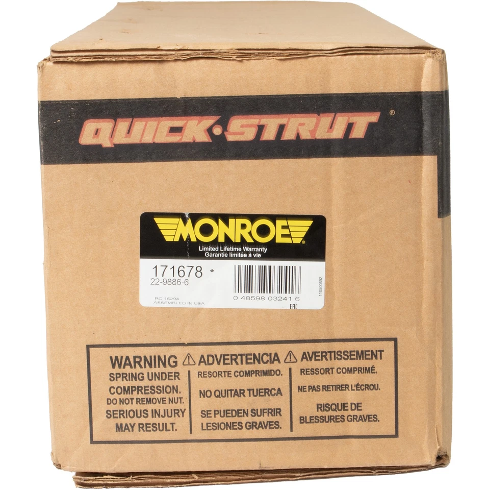 Monroe Front Right Quick Strut Assembly Fits 1999-2001 Toyota Camry Model 171678 - Изображение 4 из 4