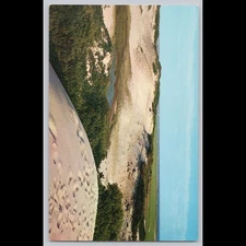 Postcard My Footprints on the Cape Cod Sand Dunes Massachusetts