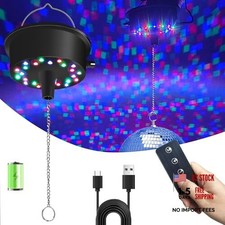 Disco Ball Motor with Lights with Remote, 5 RPM-9 RPM Motor Only with Remote