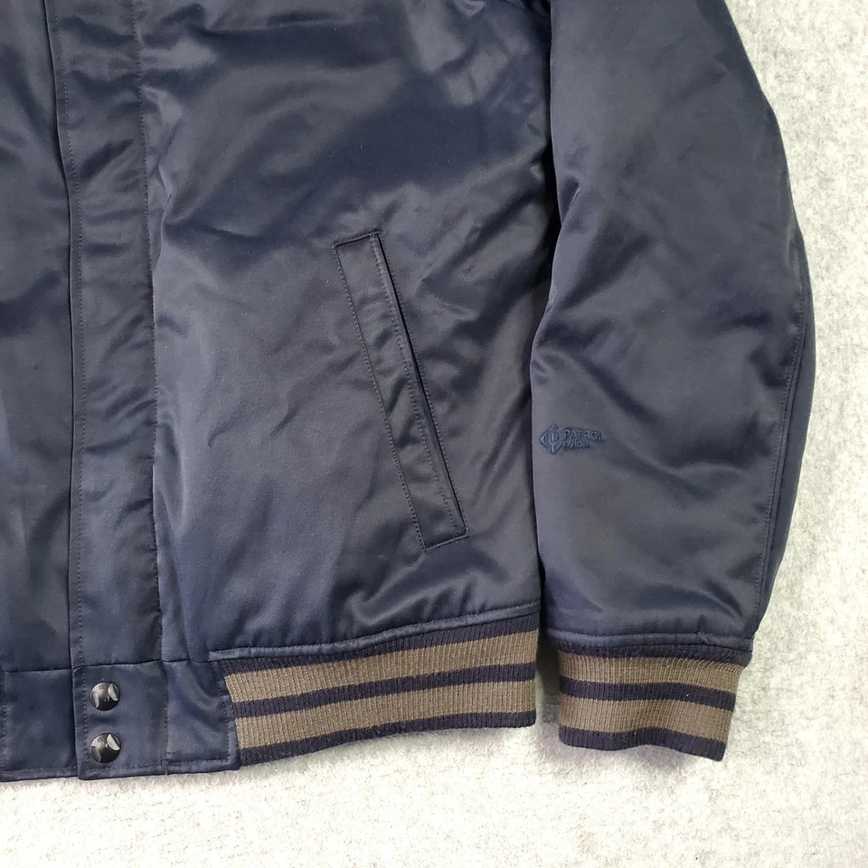 G-Star Raw Thor Bomber Jacket Mens 2XL Navy Quilted Lined Zip Snap Warm Varsity - Image 4 of 4