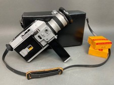 Vtg. Canon Zoom Lens C-8, 814 Super 8 Movie Film Camera JAPAN Hard Case  Film