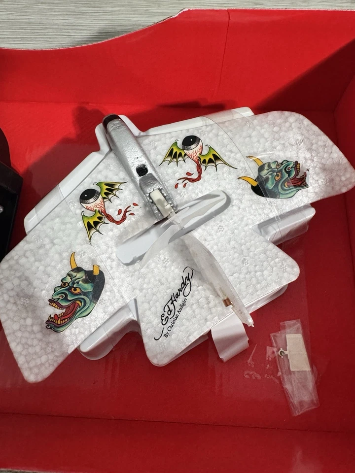 Ed Hardy Thunder Fighter Infared Control Plane by Christian Audigier Open Box - Image 4 of 4