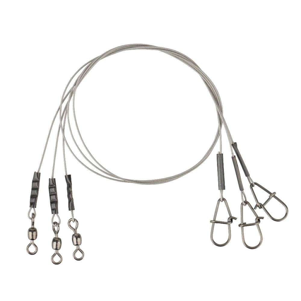 Savage Gear Carbon49 Trace with Swivel/Needle Snap 16kg 0.60mm 3pk