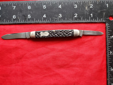 VINTAGE UTICA N.Y. 2 BLADE POCKET KNIFE MADE IN USA