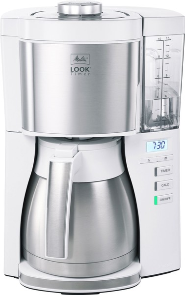 Melitta Filterkaffeemaschine Look Therm Timer 1025-17 Warmhaltefunktion Weiß-image