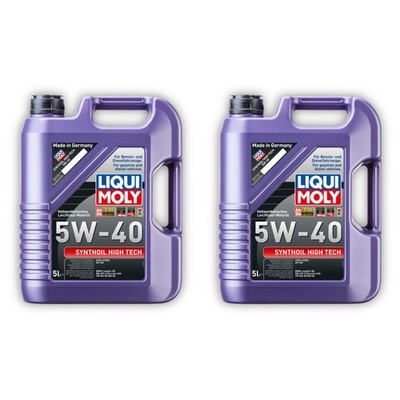 2x Motoröl LIQUI MOLY 1307 Synthoil High Tech 5W-40 Motorenöl - 5 Liter