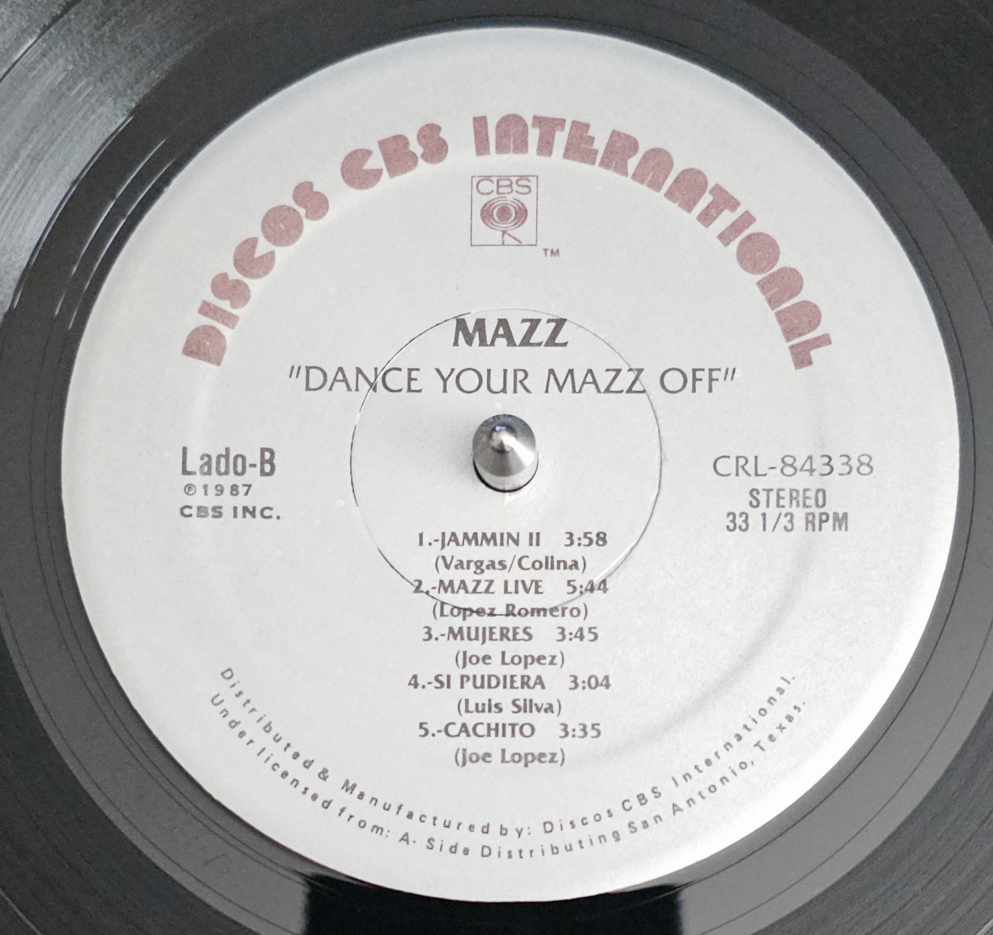 MAZZ- DANCE YOUR MAZZ OFF- US COPY FROM 1987- RARE LP ON GREAT SHAPE