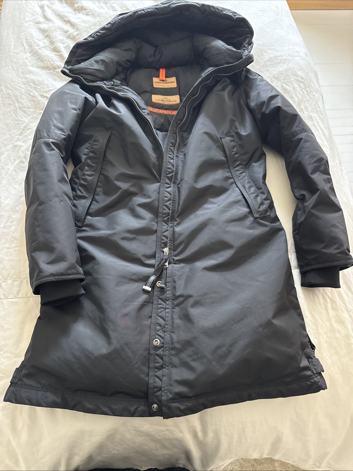 Parajumpers Women's S Long Bear Black Down Insulated Arctic Winter Jacket Parka image 6