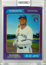 2023 Topps Heritage Gabriel Moreno Rookie Base Chrome Purple Refractor