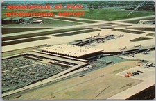 c1960s Minneapolis - St. Paul International Airport Postcard - Aerial View