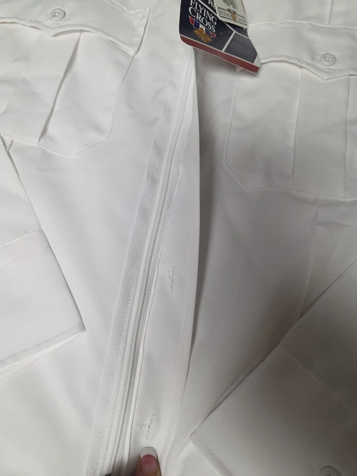 男式 17.0 长 slv。 Flying Cross制服衬衫,全新带标签,相机和通信就绪 — 第 3/4 张图片