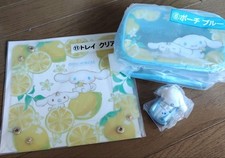 Cinnamoroll Mini Pouch Blue Tray Clear Clip PreOwned, Rare