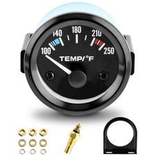 2 52mm Water Temp Gauge 100-250 Water Temp Thermometer Meter Kit Car Acces...