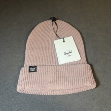 Herschel Supply Co. Quartz Classic Waffle Knit Rollover Beanie Ash Rose - New