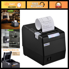 80mm Thermal Receipt Printer - POS Kitchen Printer with Auto Cutter, USB/Etherne