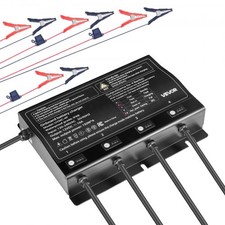 HOT/ Marine Battery Charger,4-Bank,10A 12V Onboard Boat Charger,IP68 Waterproof