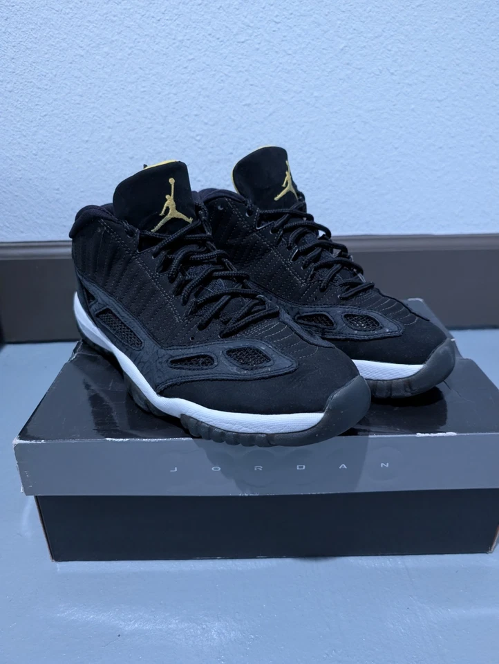 Nike Air Jordan 11 ретро IE низкий Zest желтый черный размер 10 - Изображение 3 из 4