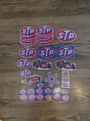 Autocollant Vintage STP - Adhésif D'origine Italienne Des Années 70
