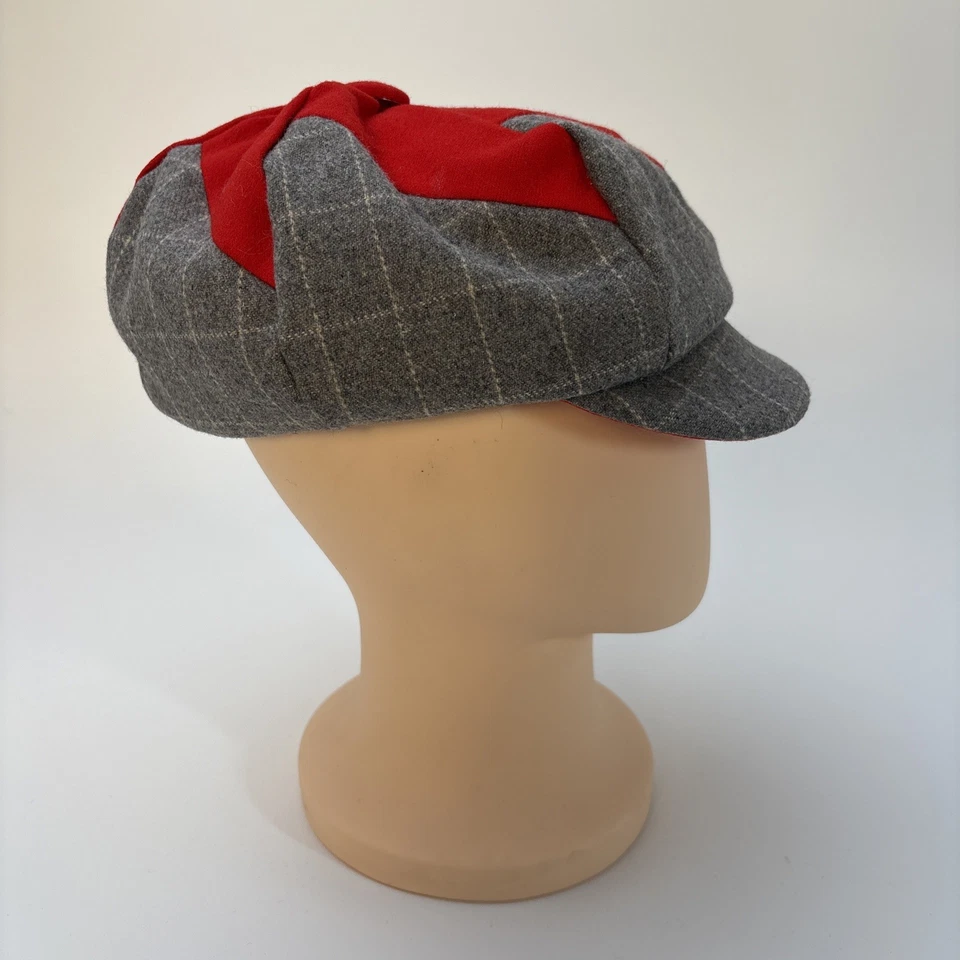 Vintage Wool Pinwheel Cabbie Newsboy Mod Go0Go Hat Cap RARE - Image 3 of 4