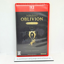 The Elder Scrolls IV Oblivion Remastered Deluxe Switch2 JP Used Tested w/Case