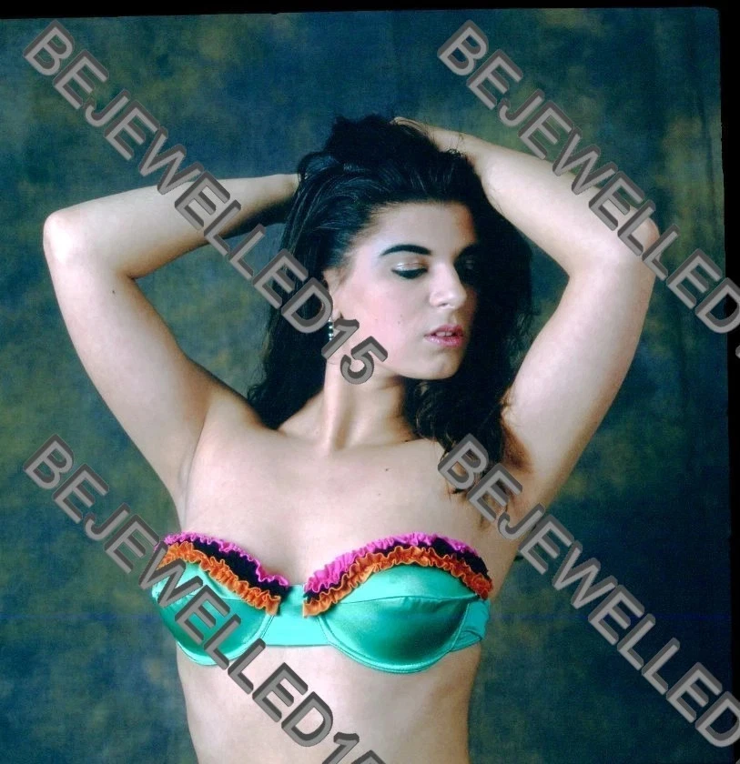 4x 6cm Art Glamour Transparencies.Gorgeous Bikini Pin-Up Model .#L
