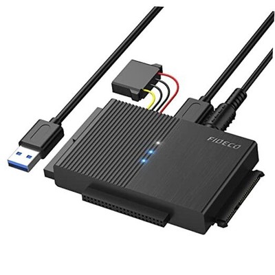  USB 3.0 to SATA or IDE Adapter, Hard Drive Adapter Cable Universal for 